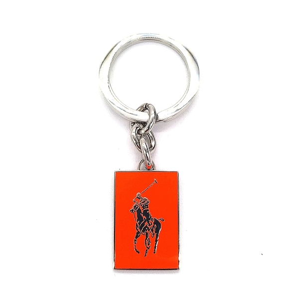 Orange Polo Ralph Lauren Vintage Keychain Fob - Picture 3 of 5